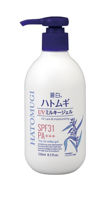 Sữa dưỡng thể chống nắng Hatomugi SPF 31PA+++ Nhật Bản