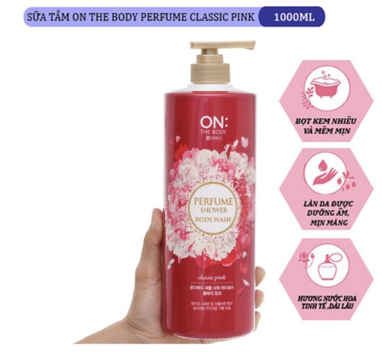 Sữa tắm da cơ thể hương nước hoa On The Body Perfume Classic Pink