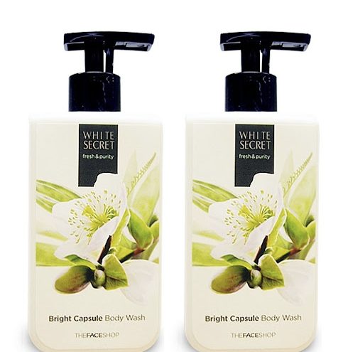 Sữa tắm da cơ thể White Secret Bright Capsule Body Wash - The Face Shop