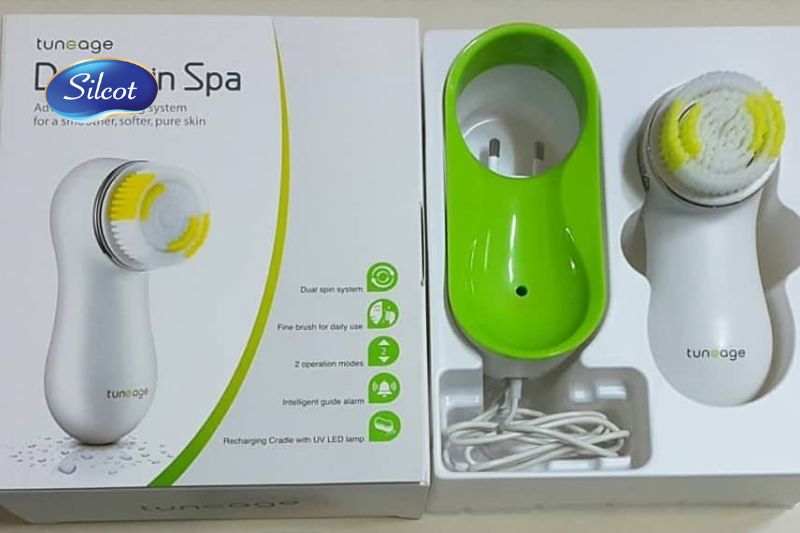 Máy rửa mặt tốt Tune Age All in One Dual Spin Spa Cleansing