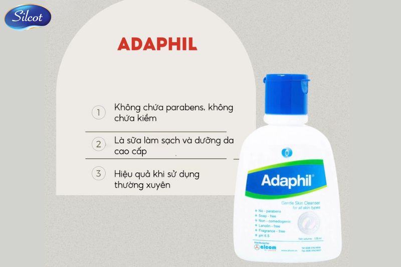Công dụng sữa rửa mặt Adaphil là gì