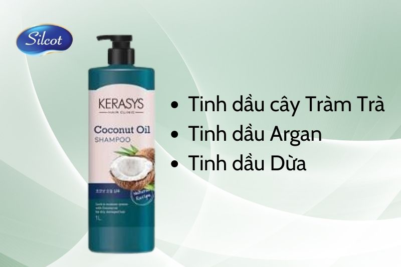 Kerasys Coconut Oil với hương thơm nhẹ nhàng