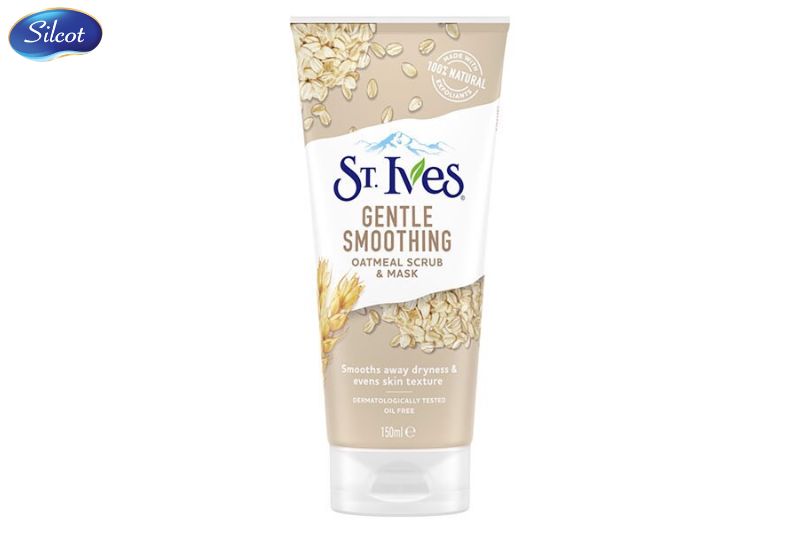 Sữa rửa mặt St.Ives lúa mạch Nourished & Smooth Oatmeal Scrub + Mask