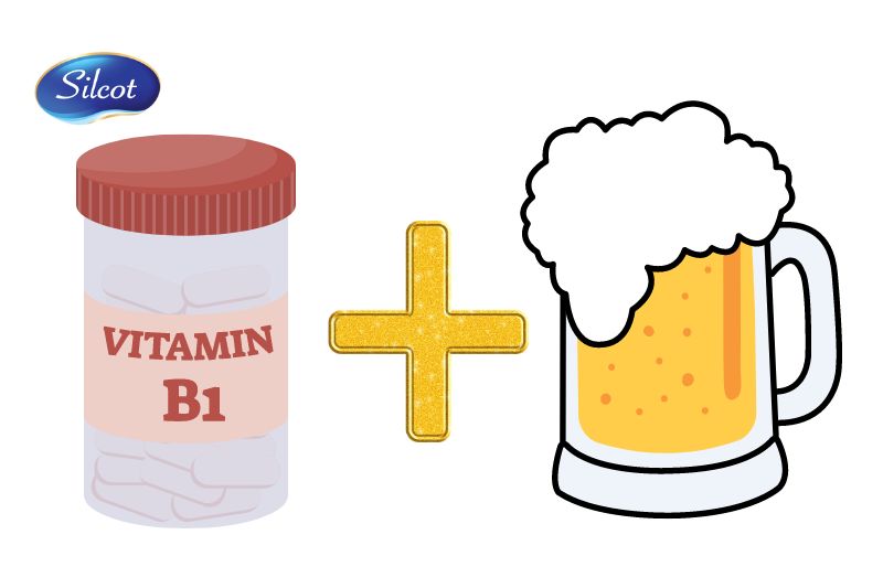 Kết hợp vitamin B1 với bia