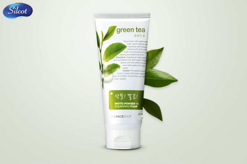 The Face Shop Phyto Powder In Cleansing Foam Green Tea
