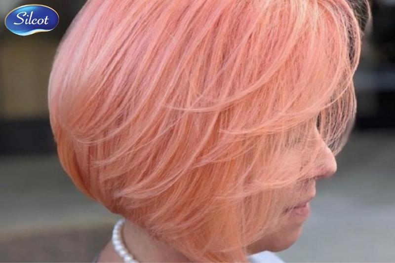 Tóc màu cam đào hồng