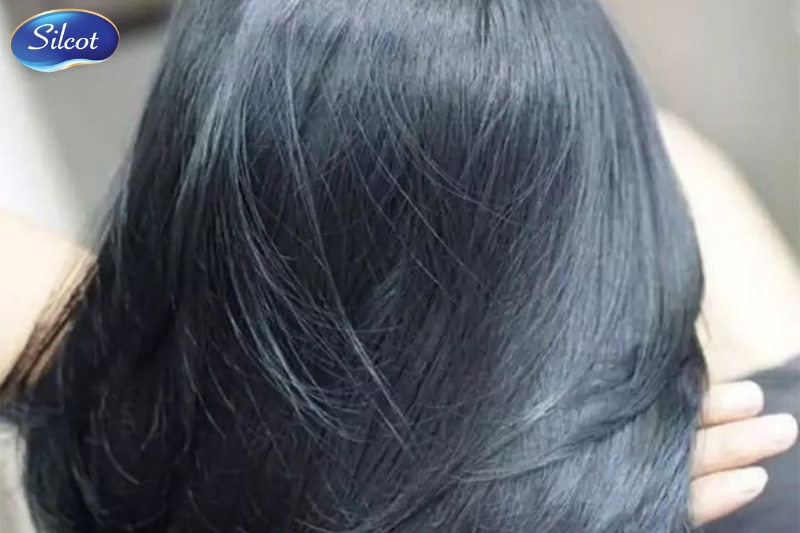 Tóc màu xanh khói đen