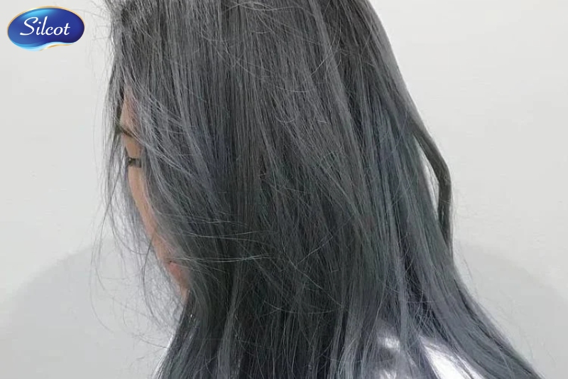 Tóc màu xanh khói trầm