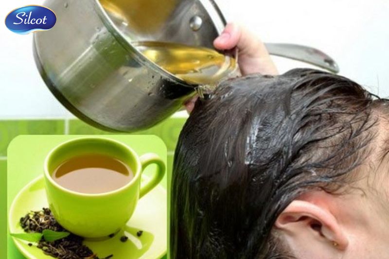 _Ủ tóc hiệu quả bằng trà xanh