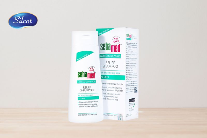 Dầu gội đầu giảm khô, ngứa Sebamed Extreme Dry Skin Relief Shampoo 5% Urea (200ml)