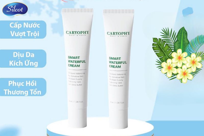 Kem dưỡng trị mụn Caryophy Smart Waterful Cream